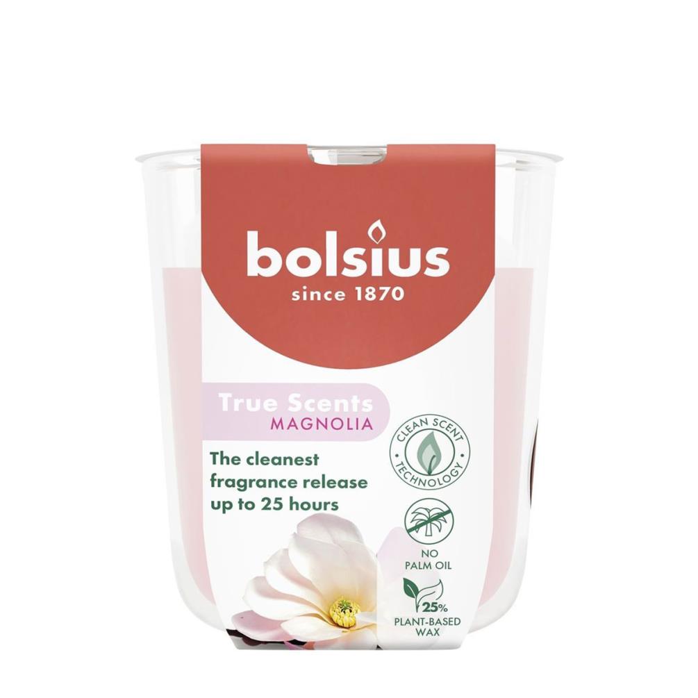 Bolsius Magnolia True Scents Small Glass Jar Candle £3.95